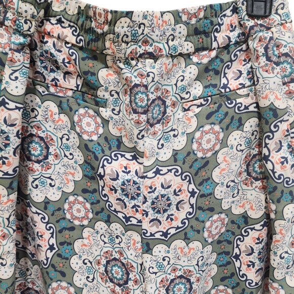 LOFT Women's Floral Wide-Leg Pants, Size L, Lightweight 100% Polyester - Picture 5 of 16